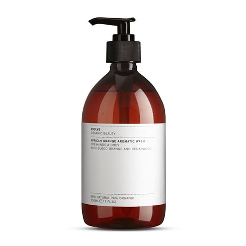 Tilbud Evolve Organic Beauty African Orange Aromatic Wash (500 ml) køb billig