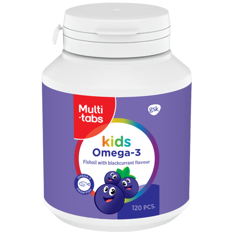 Multitabs Kids Omega-3 Tygbare Kapsler (120 stk)