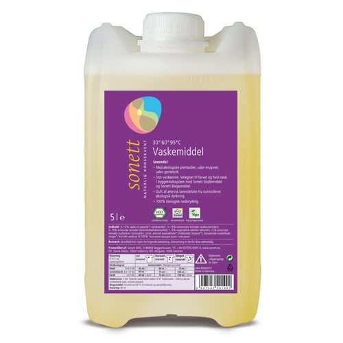 Sonett Vaskemiddel Fl. Lavendel (5 ltr)