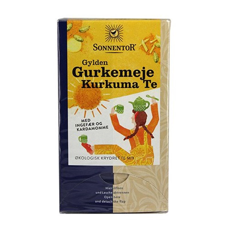 Sonnentor Gurkemeje Kurkuma Te Gylden Ø (18 br)