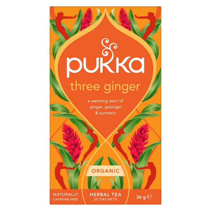 Pukka Three Ginger Te Ø (20 breve)