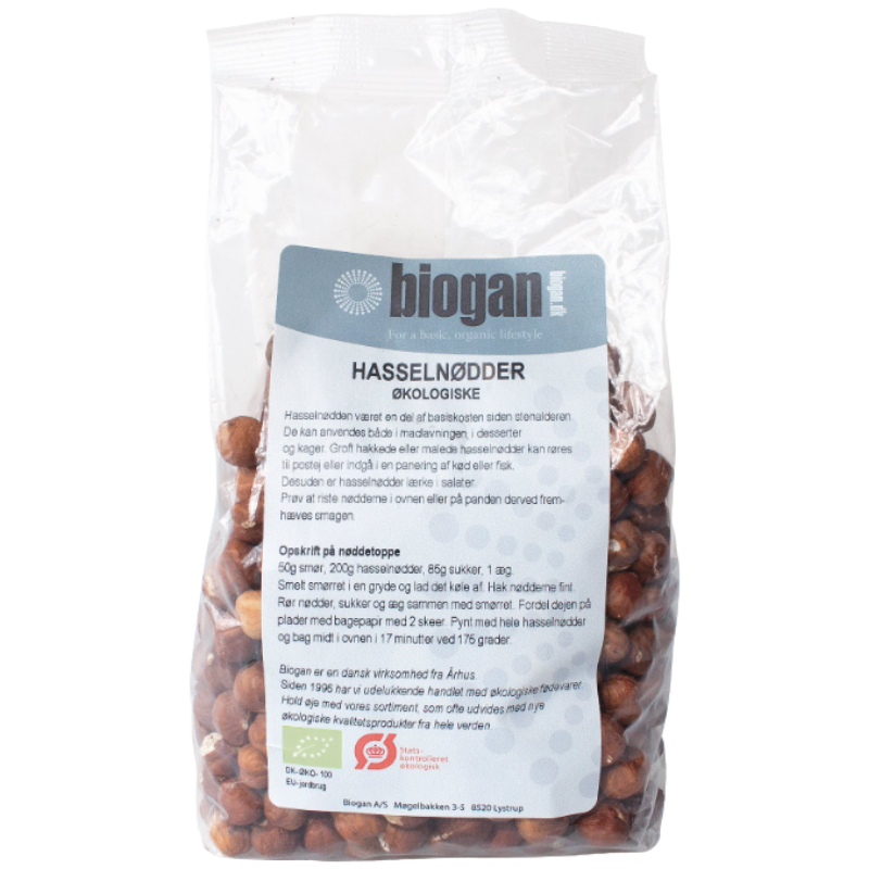 Biogan Hasselnødder Ø (400 g)