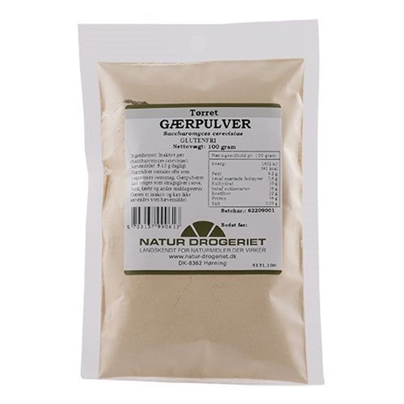 Natur Drogeriet Gærpulver lys tørret Inaktiv (100 gr)