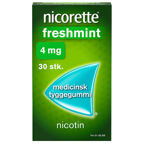 Nicorette Freshmint 4 mg Medicinsk Tyggegummi (30 stk)
