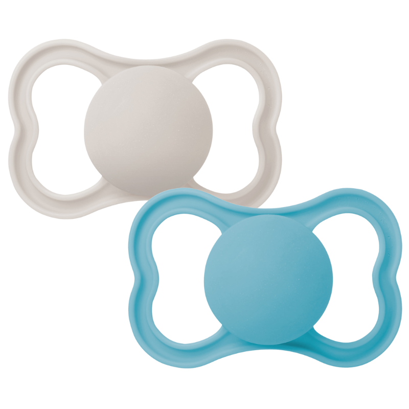 MAM Air Sut Silicone Blue 6-16M (2 stk)