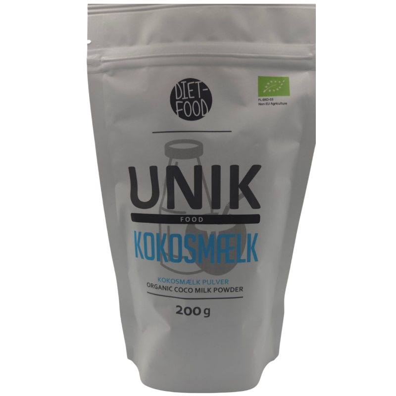 Unik Food Kokosmælk Pulver Ø (200 g) Unik Food Kokosmælk Pulver Ø (200 g)