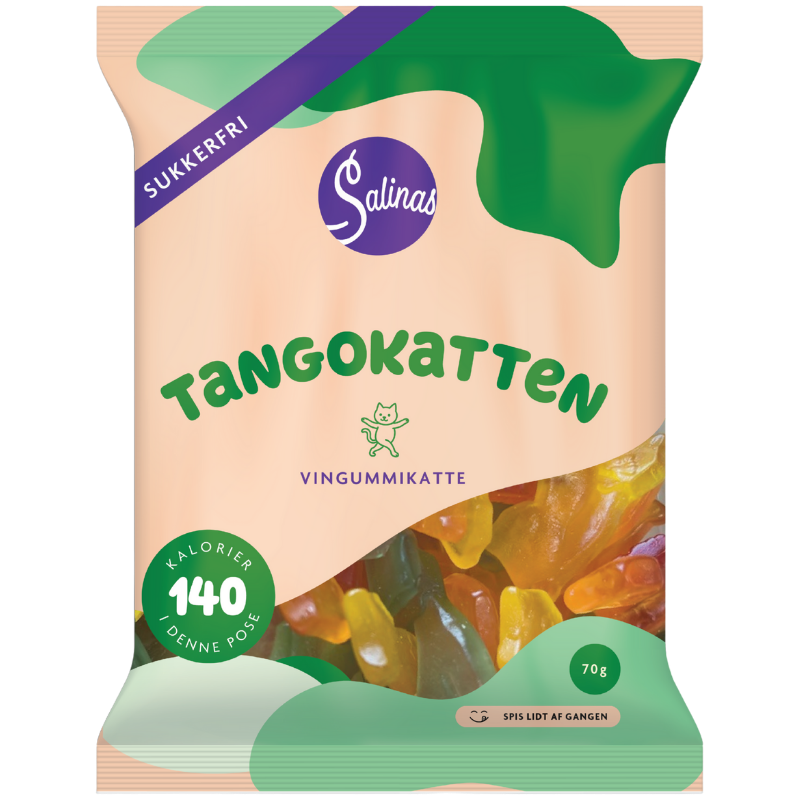 Salinas Slik Tangokatten Vingummi (70 g)