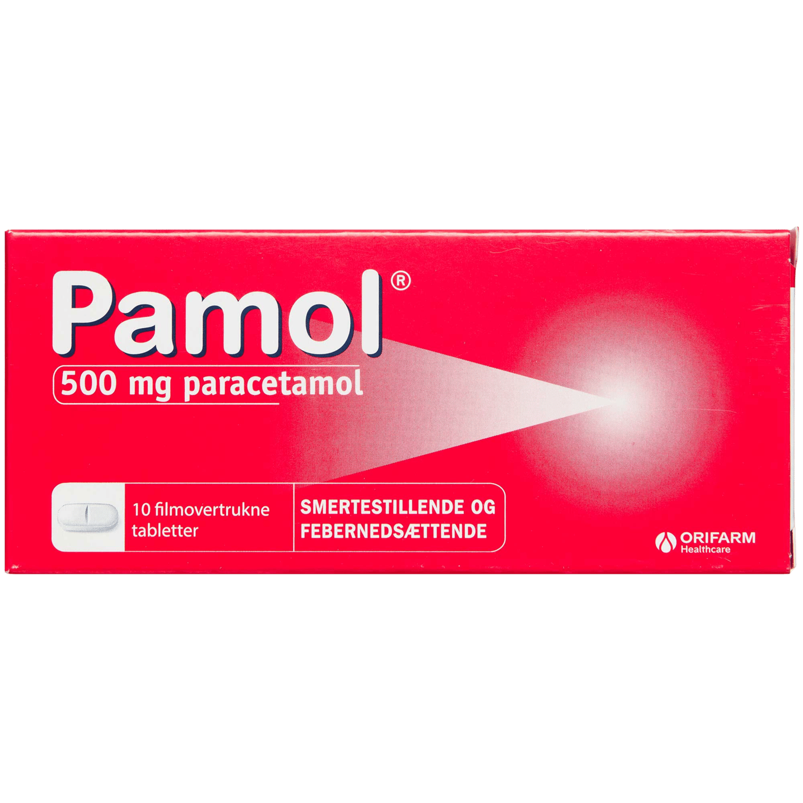Pamol 500 mg Paracetamol (10 tabletter)
