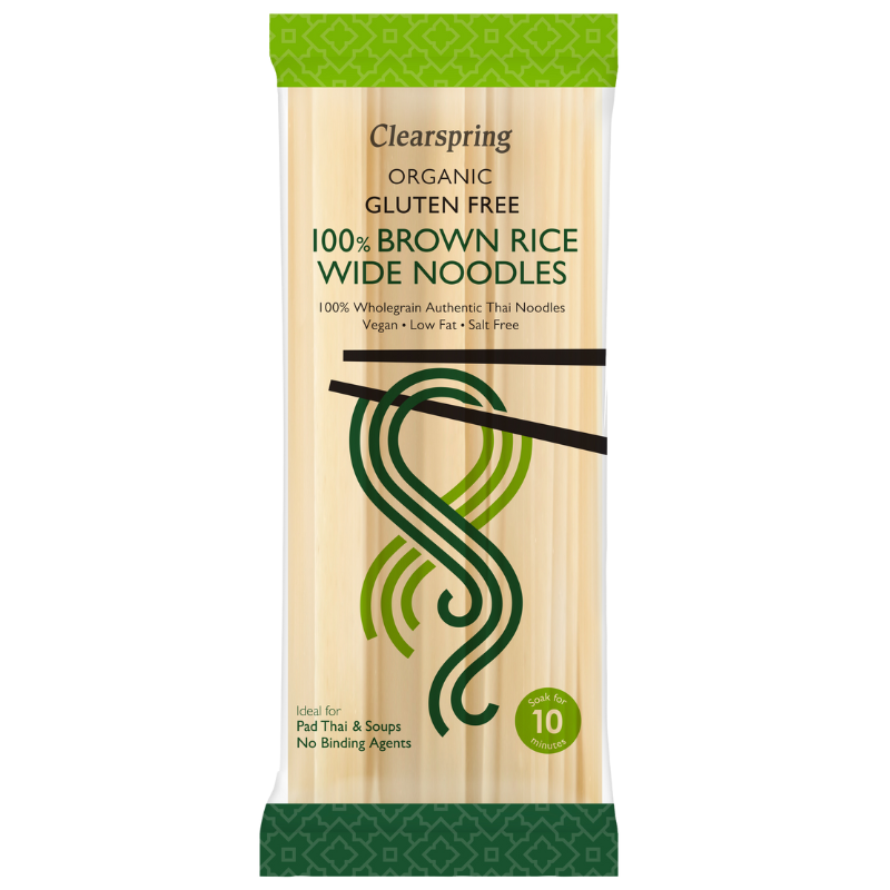 Clearspring 100% Brun Ris Nudler Wide É (200 g)