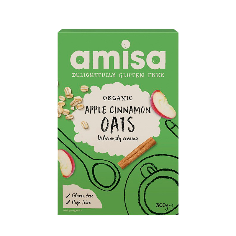 Amisa Havreflager M. Æble & Kanel Ø (300 g)