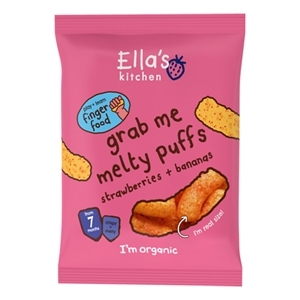 Grab me puffits jordbær banan 7 mdr Øko - 20 gram