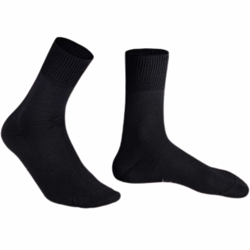 Kilde Bomulds Komfort & Diabetes Strømpe Sort Str. M 39-42 (1 sæt)