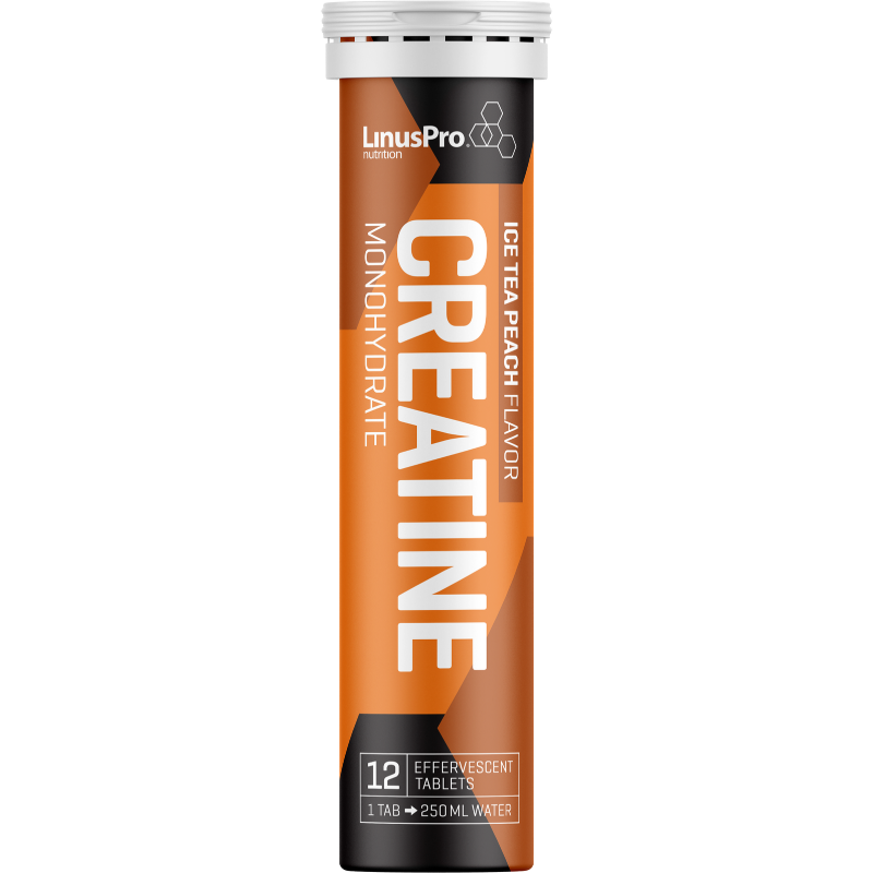 LinusPro Creatine Tabs Ice Tea Peach (12 tabl)