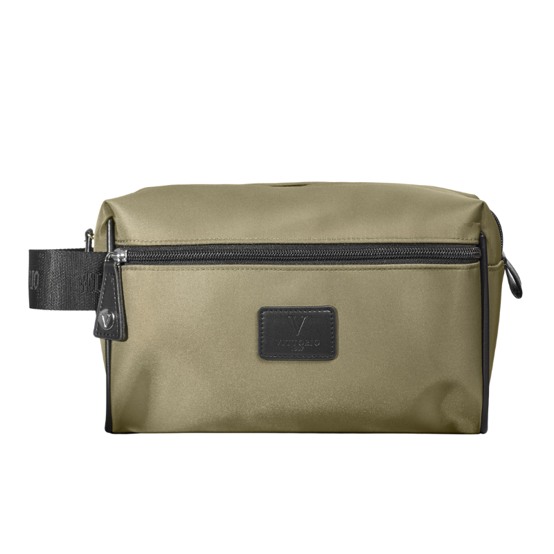 Vittorio Herre Toilettaske M. 3 Rum Grøn (1 stk)