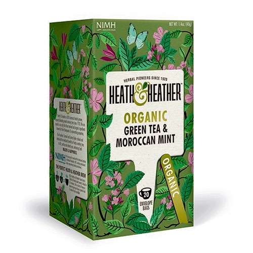 Heath & Heather Green Tea & Moroccan Mint Ø (20 breve)