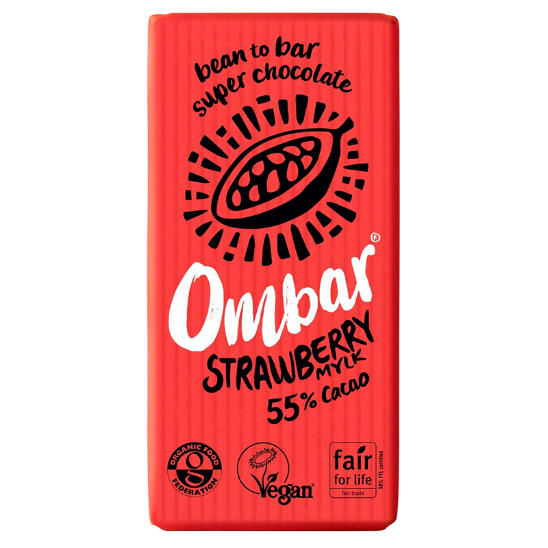 Ombar Jordbær og Creme Ø (35 g)