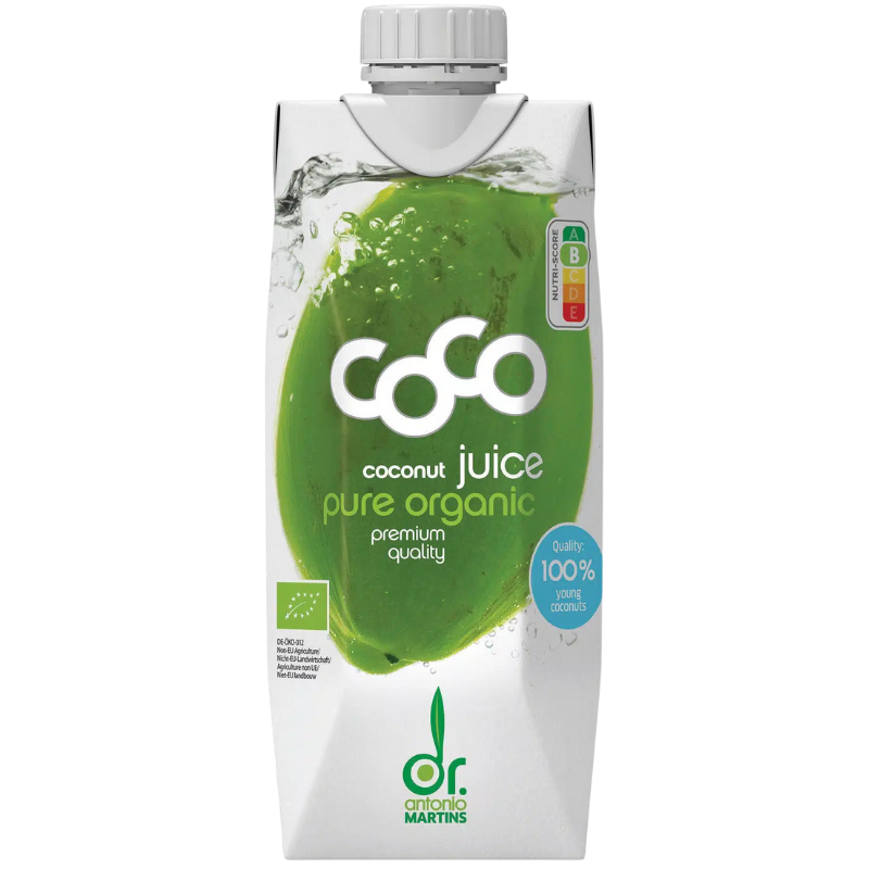UDSALG Dr. Antonio Martins GreenCoco Kokosjuice Ø (500 ml) køb billig