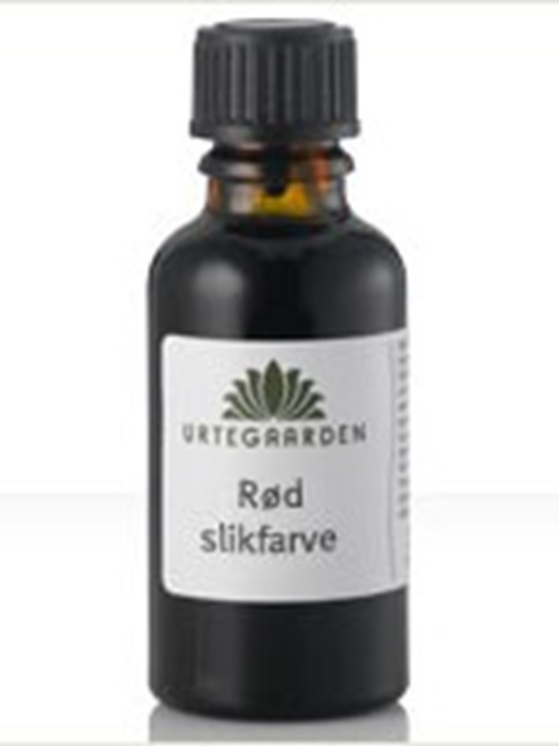 Urtegaarden Rød slikfarve (10 ml)