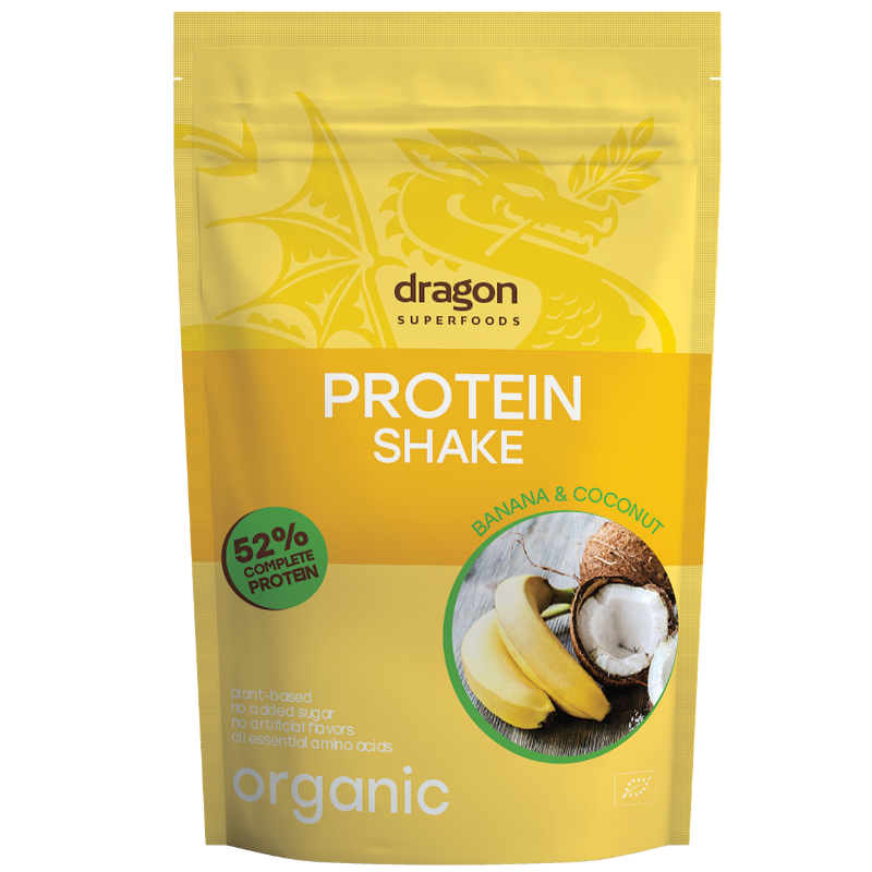 Dragon Superfoods Protein Shake Banan & Kokos Ø (450 g) Dragon Superfoods Protein Shake Banan & Kokos Ø (450 g)