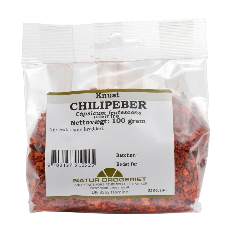 Chilipeber knust - 100 gr - Natur Drogeriet