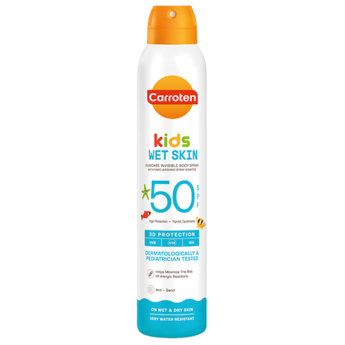 UDSALG Carroten Dry Mist SPF 50 Kids Wet Dry (200 ml) køb billig