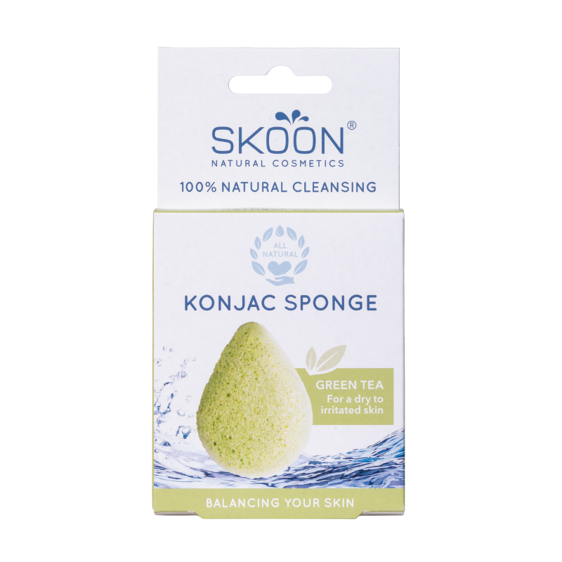Skoon Konjac Sponge Green Tea (1 stk)