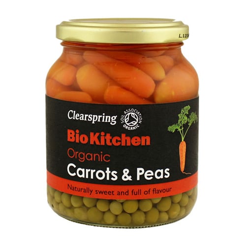 Clearspring Gulerødder & Ærter Ø (350 g)