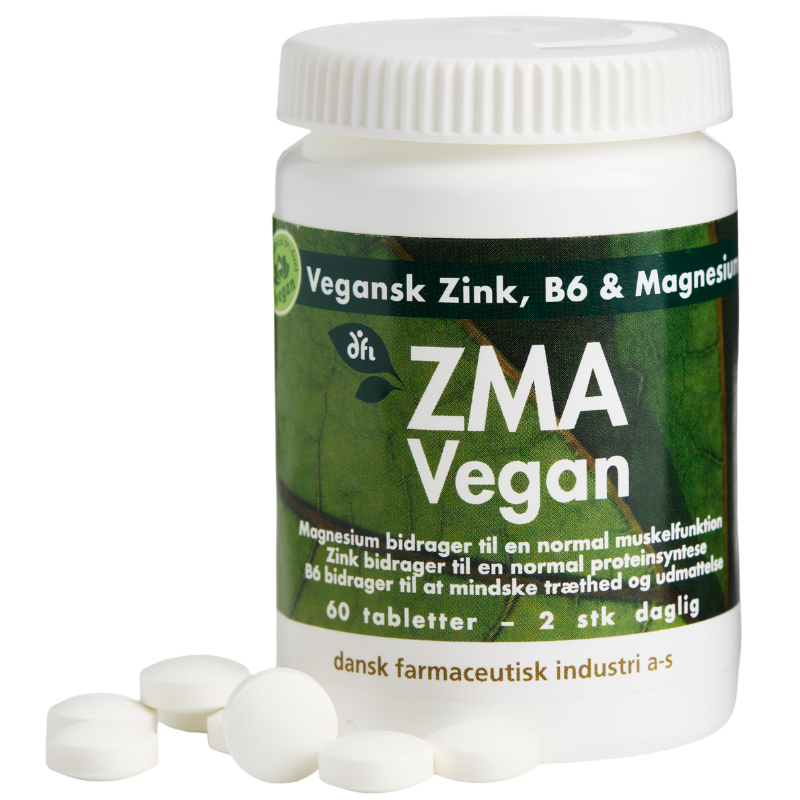 Grønne Vitaminer ZMA Vegan (60 tabl) Grønne Vitaminer ZMA Vegan (60 tabl)