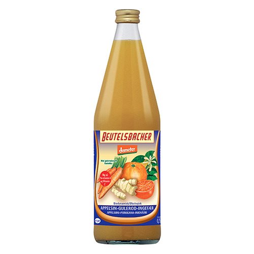 Beutelsbacher Demeter Appelsin-Gulerod-Ingefærsaft Ø (750 ml)