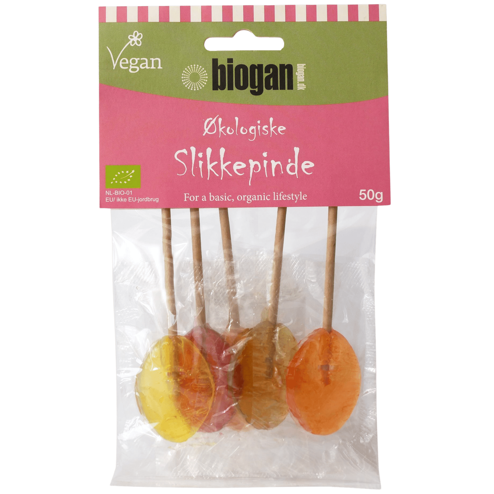 Biogan Slikkepinde Vegansk Ø (6 stk)