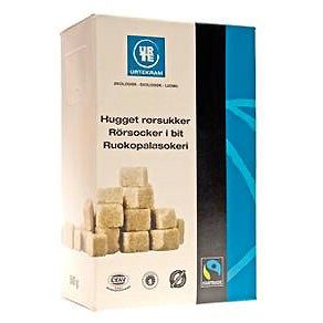 Urtekram Rørsukker Hugget Max Havelaar Ø (500 gr)