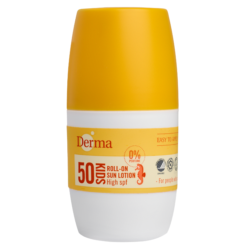 UDSALG Derma Kids Sollotion Roll on SPF50 (50 ml) køb billig