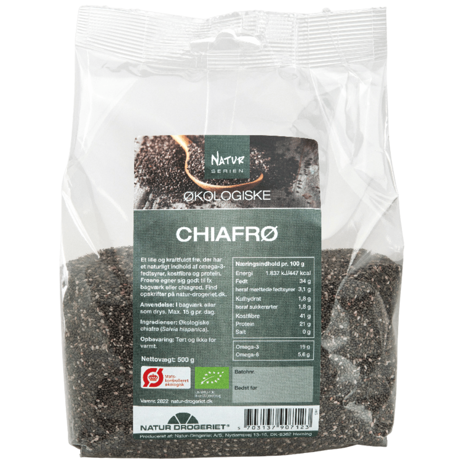 Natur Drogeriet Chia Frø Ø (500 g)