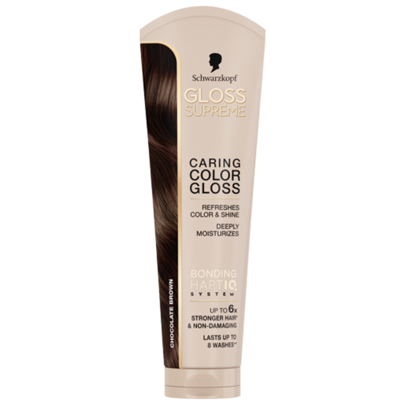 Schwarzkopf Gloss Supreme Caring Color Gloss Chocolate Brown (145 ml) Schwarzkopf Gloss Supreme Caring Color Gloss Chocolate Brown (145 ml)