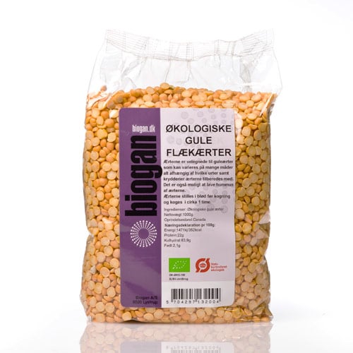 Biogan Gule Flækærter Ø (1 kg) 