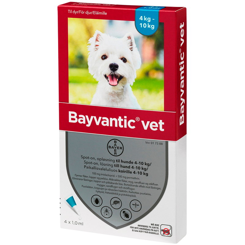 Bayvantic Vet Hund 4-10 Kg (4x1 ml)