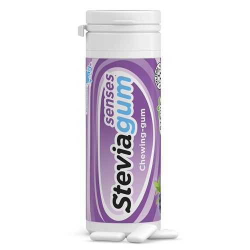 Lime Pharma Steviagum Senses med Blåbær & Mint (30 g)