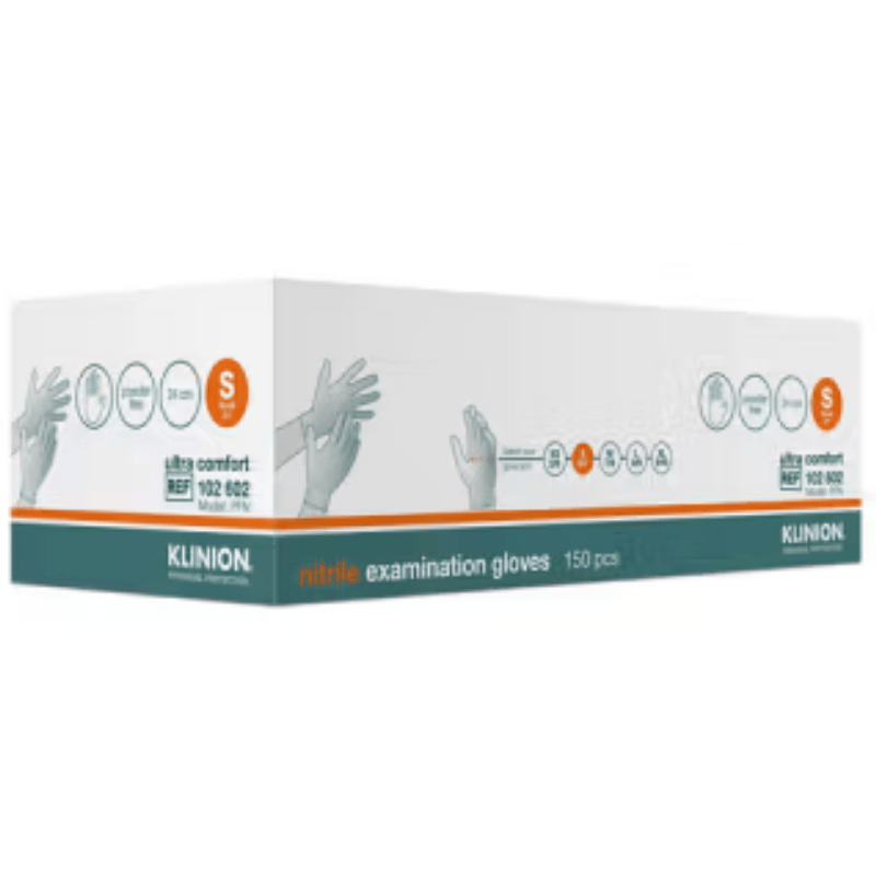 Klinion Protection Nitrilhandske Ultra Comfort Pudderfri Small (150 stk)