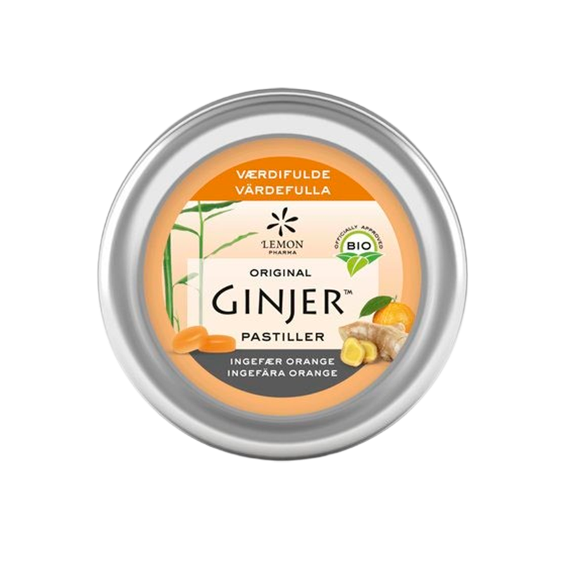 GINJER® Ingefær ORANGE Pastiller Ø
