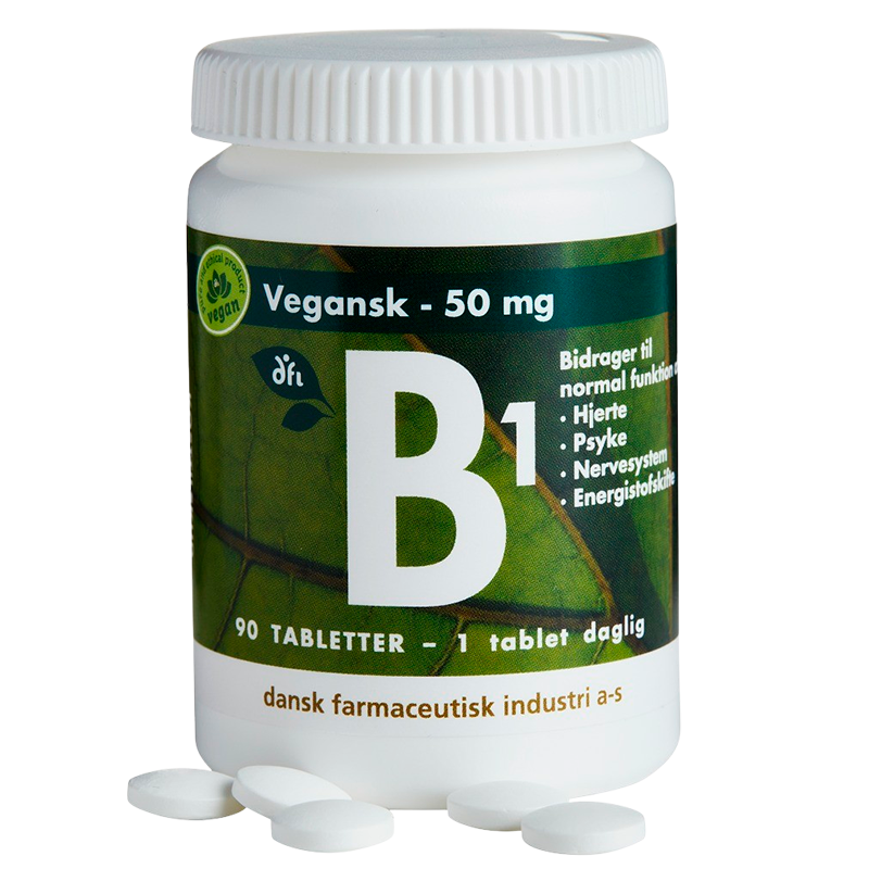 UDSALG Grønne Vitaminer B1 50 mg Vegansk (90 tabl) køb billig