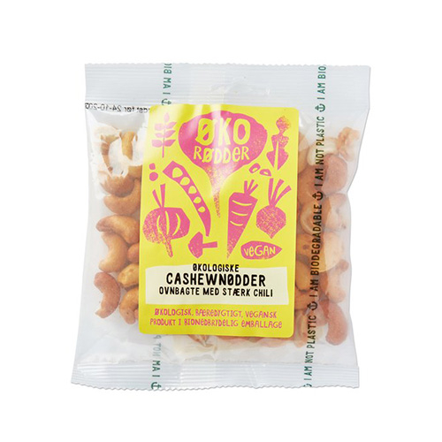 Øko Rødder Cashewnødder m. Chili Ø (70 g)
