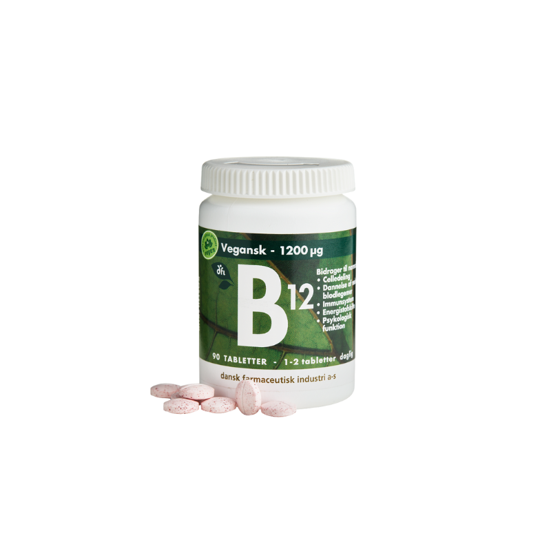 Grønne Vitaminer B12 1200mcg Vegansk (90 tabl)
