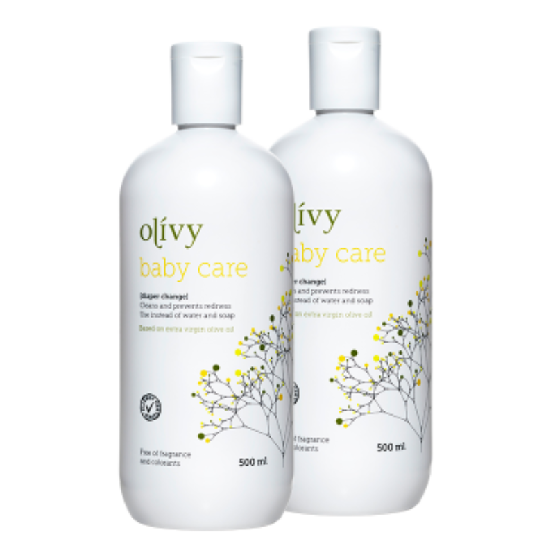 2 x Olívy Baby Care Diaper Change Stor (500 ml)
