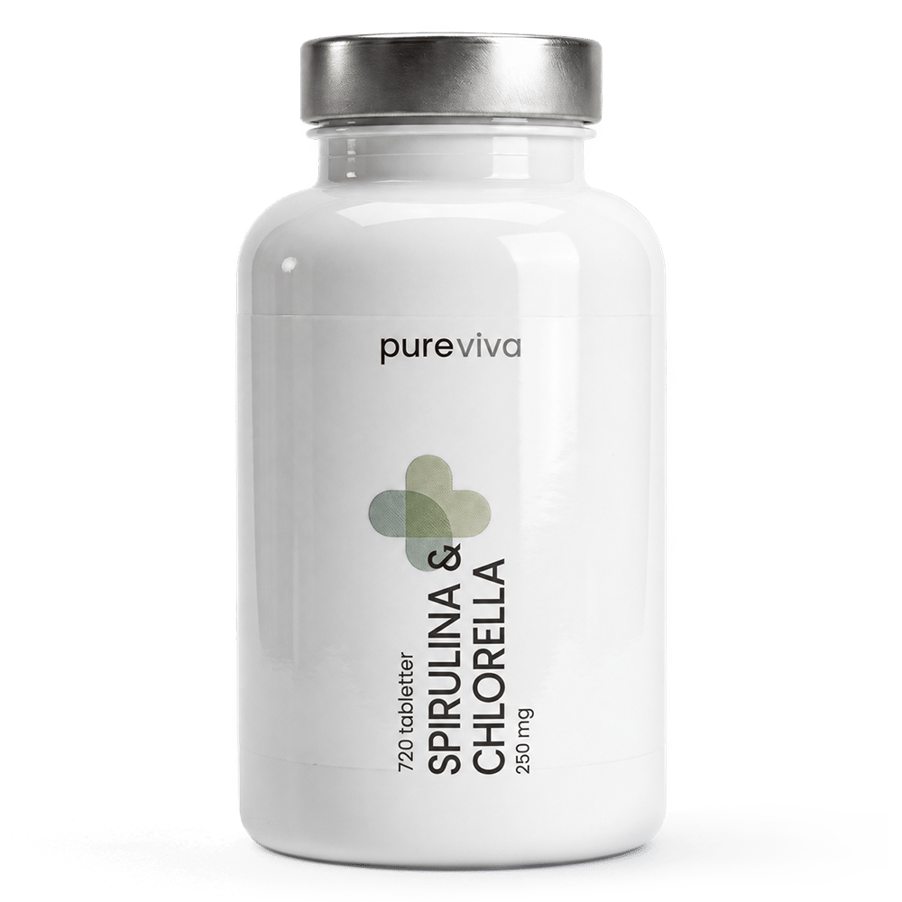 Pureviva Spirulina & Chlorella 250 mg (720 tabl)