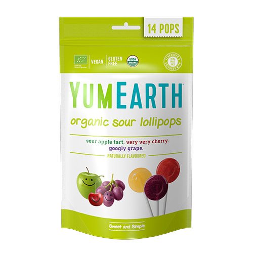 Slikkepinde Ø Yum Earth æble, kirsebær og vindrue