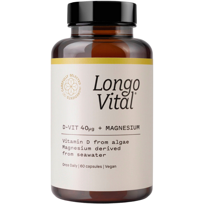 Longo Vital D-vitamin & Magnesium (60 stk)
