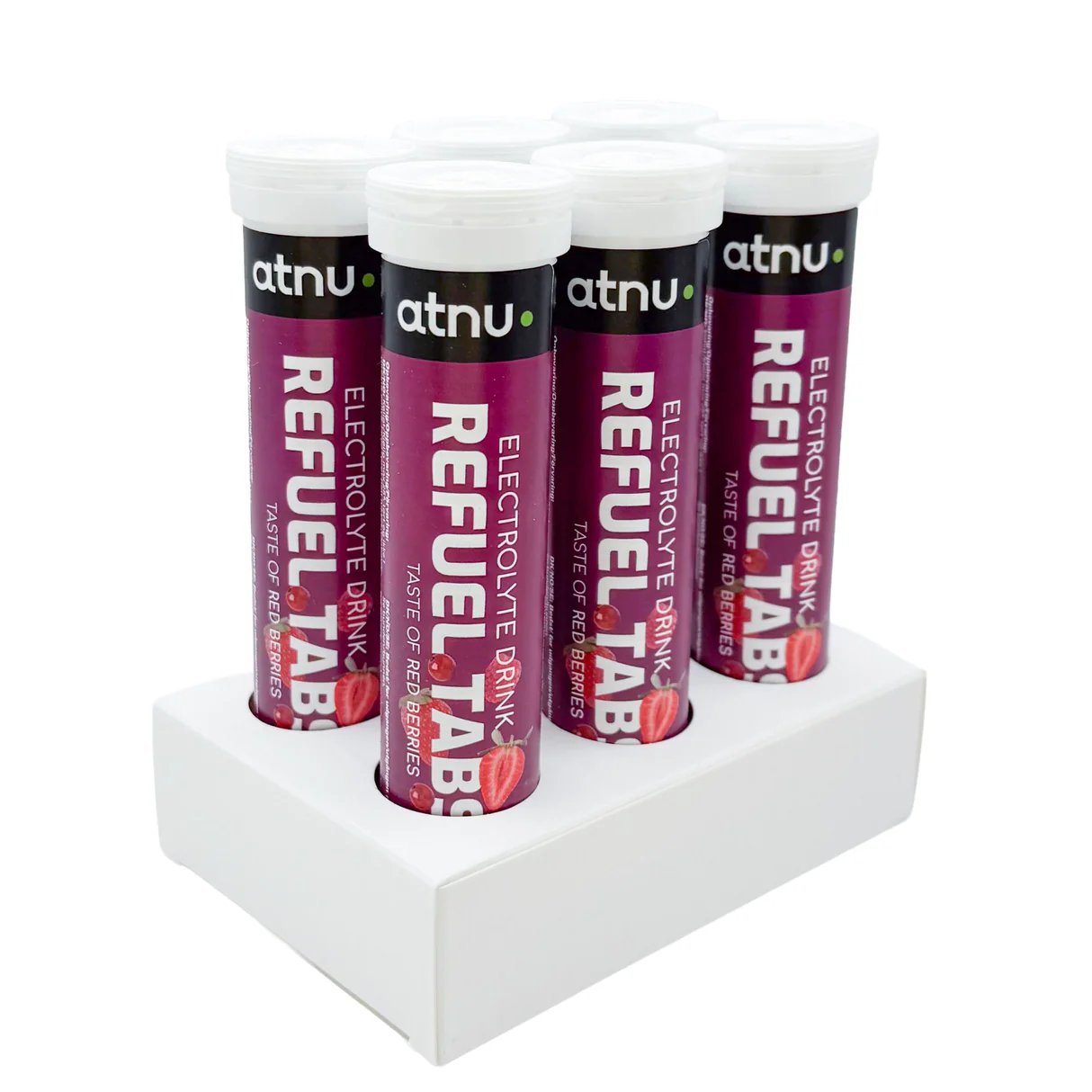 6 x ATNU Refuel Elektrolyte Tabs Red Berries (20 tabl)