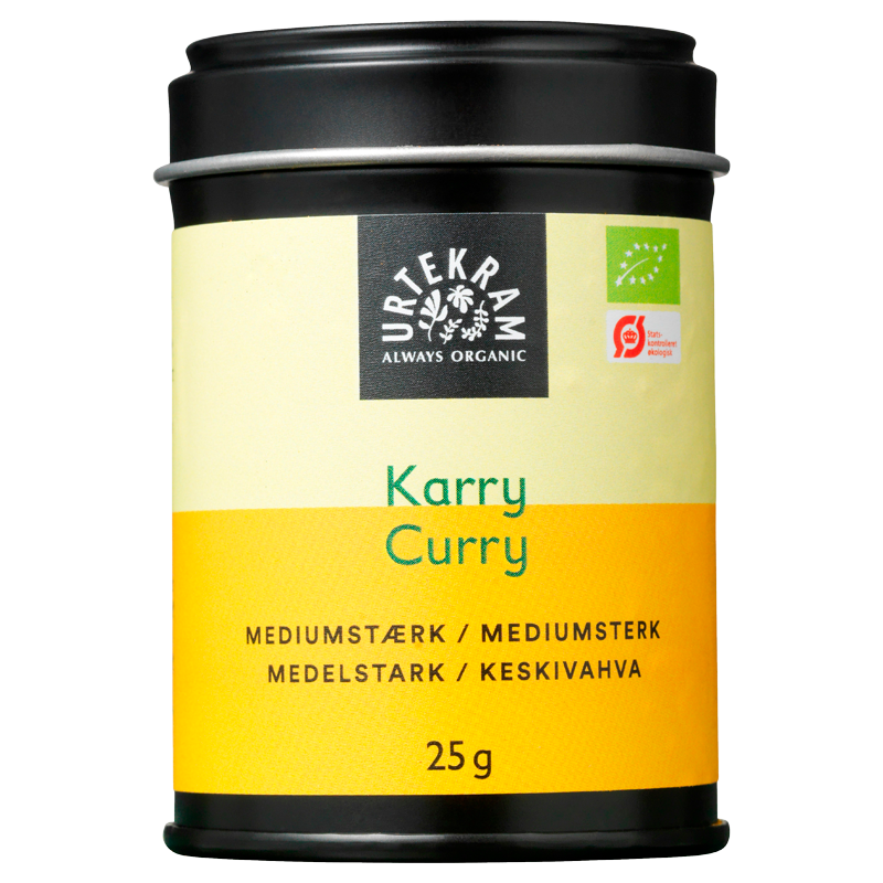 Urtekram Karry Medium Stærk É (25 gr)
