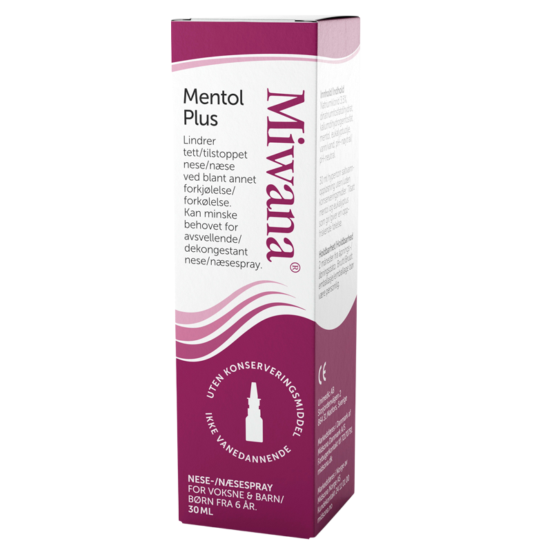 Miwana Næsespray Mentol Plus (30 ml)