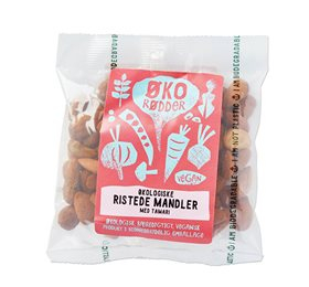 Øko Rødder Ristede Mandler m Tamari Ø (70 g)